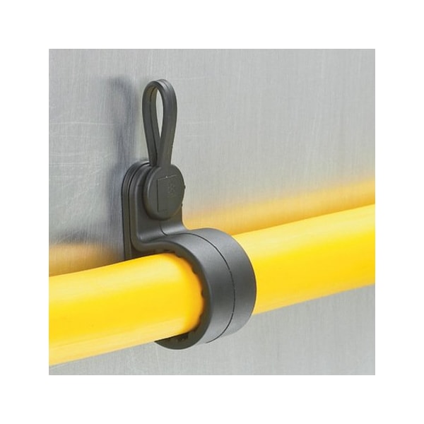 Cable Clip, Nylon 6/6, 1 in Bundle Dia., Black, 200 PK